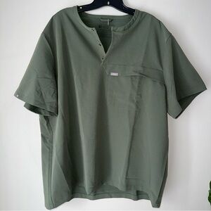 FIGS Men’s Corfield Henley Scrub Top size XXL